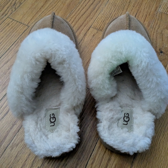 UGG Women's Disquette Slippers Chestnut Suede Upper - Picture 2 of 11